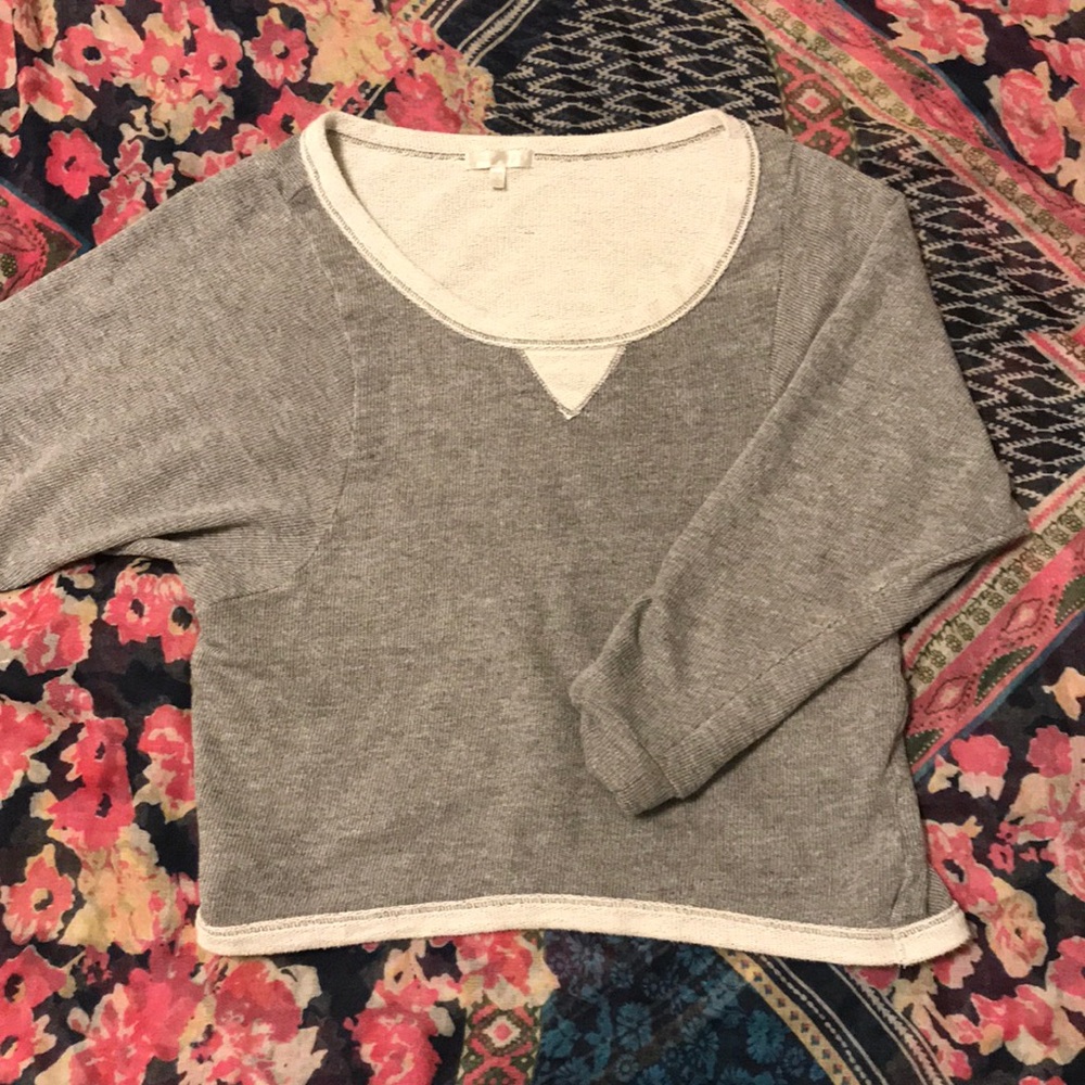 Comfy Scoop Necked Gray Sweater